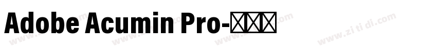 Adobe Acumin Pro字体转换